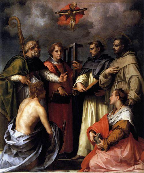 Andrea del Sarto Disputation on the Trinity oil painting image